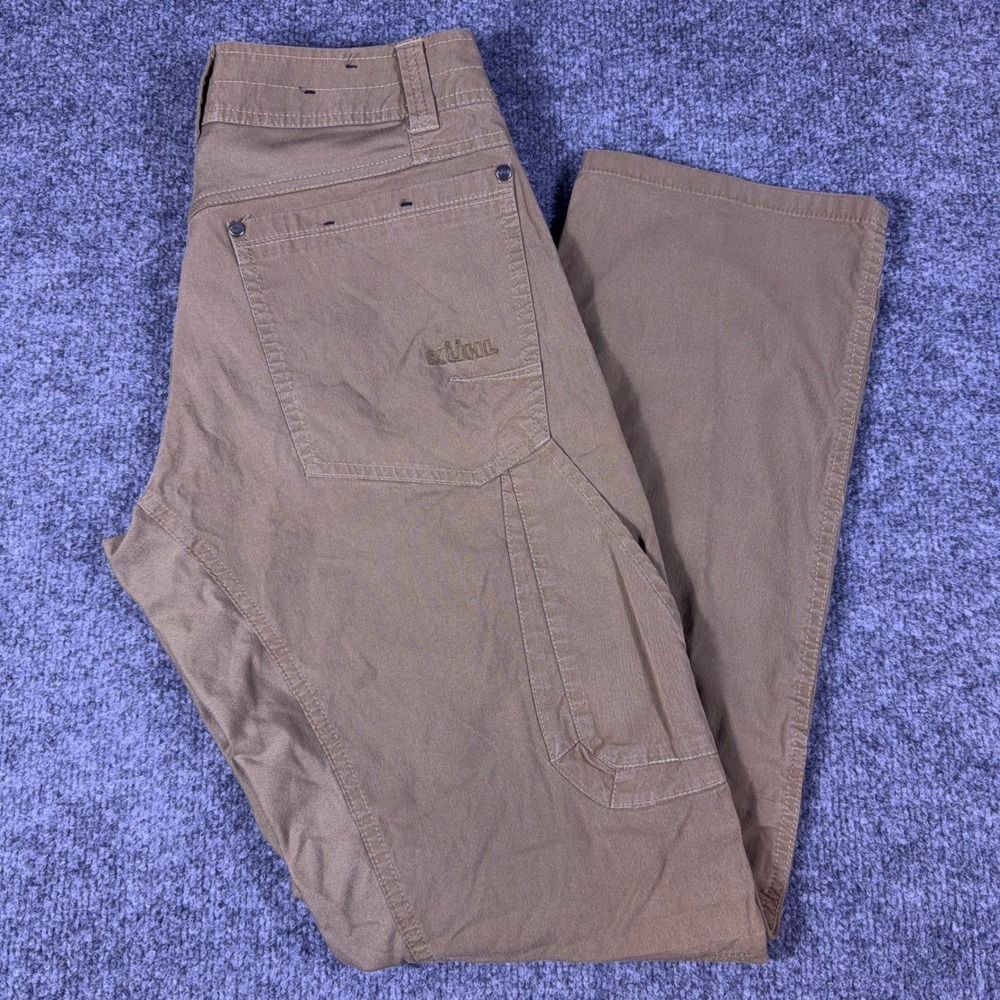 KUHL Radikl Khaki Tan Hybrid Hiking Work Pants Mens 28x30 Style 5103